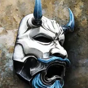 Halloween Samurai Hannya Mask Japanese Demon Ghost Cosplay Props Halloween Party Decor