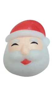 Christmas Santa Claus EVA lampshade decoration detail, festive holiday party prop.