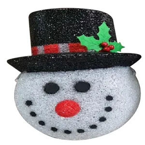 Christmas snowman porch light cover EVA holiday wall lamp decoration for indoor outdoor party.