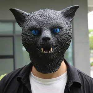 Halloween scary bat mask latex animal headgear for party cosplay costume funny prop accessory