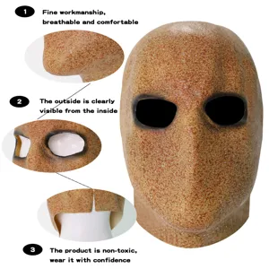 Halloween grausame gesichtslose Latex Maske Horror lustiger Steinmann Kopfbedeckung Kostüm