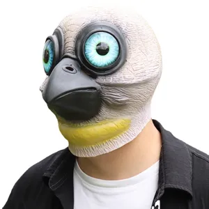 Lustige Latex Große Augen Vogel Maske Halloween Tier Alien Kostüm Party Kopfbedeckung