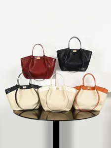 Bolso de mano trenzado mujer elegante bolso tote de lujo chic diseñador bandolera