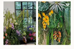 Artificial hop flowers landscape decor, perfect for wedding scene and window floral design.