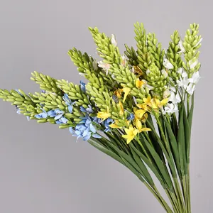 Fiori di simulazione di tuberosa giacinto artificiali per arredamento con bei dettagli.