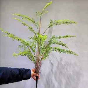 Artificial fern plant fake green leaves for home decoration and indoor landscaping display