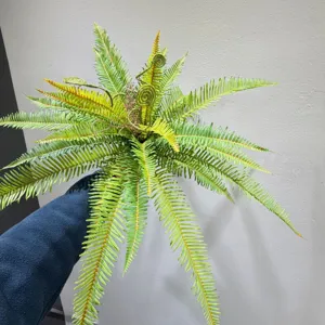 Artificial Boston fern artificial plant green foliage plant for home decoration indoor landscape.
