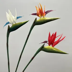 Artificial Bird of Paradise Strelitzia Flower Branch High Quality Fake Floral Simulation Plant For Home Wedding Decor