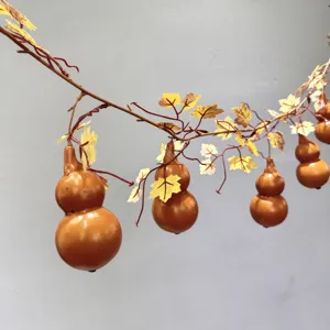 Artificial gourd vine decoration hanging plant for home decor and micro landscape display
