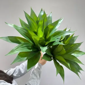 Artificial Agave Sansevieria Leaves Green Plant Fake Foliage Home Decor Interior Styling