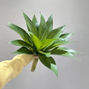 Artificial agave plant green decorative stem for home interior floral arrangement decoration