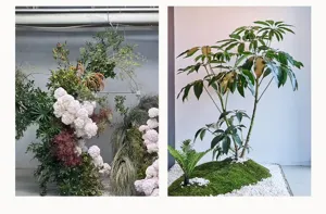 Artificial fern leaves simulation green plants micro landscape landscaping floral arrangement decor