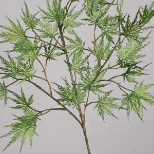 Branche d'érable en plume artificielle plante verte feuille déco pour la maison déco