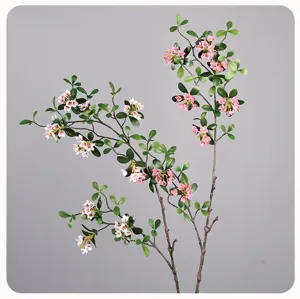Artificial pieris japonica branch fake spring flowers for home decor indoor floral arrangement