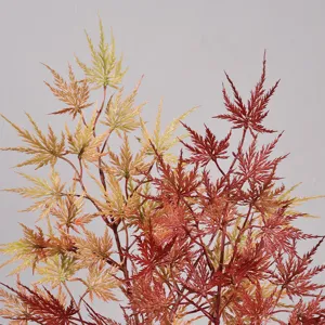 Branche d'érable plume artificielle feuille rouge verte plante déco maison aménagement