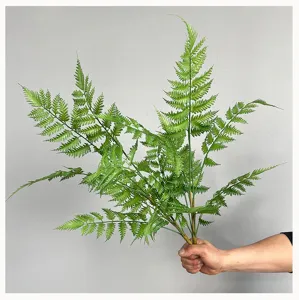 Artificial Boston fern plant green foliage spray for home decor micro landscape arrangement
