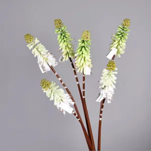 Detailansicht der künstlichen Fackellilie Blüte für Heimdekoration und Blumenkunst.