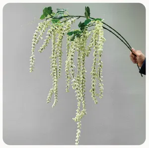 Planta artificial colgante tallos de bayas falsas para decoración de interiores hogar