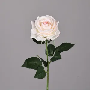 Rosa artificiale stelo singolo tocco morbido fiore finto per matrimonio decorazione casa