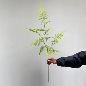 Artificial asparagus fern branch green plant for home floral decoration main view display