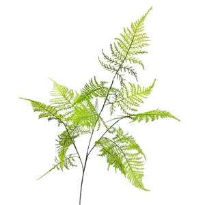 Artificial asparagus fern branch fake green plant for home decor floral arrangement