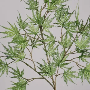 Faux érable plume seule branche plante verte pour décoration d'arrangement floral à la maison