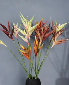 Fausse fleur d'oiseau de paradis arrangement floral artificiel déco pour la maison mariage