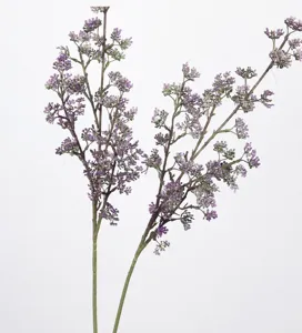 Artificial purple berry branch for home decor, wedding floral arrangement and vase display.