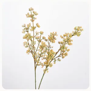Artificial berry branch decorative floral arrangement for home decor wedding party 1pc