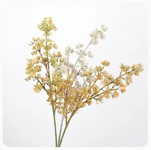 Artificial berry branch simulation fruit single stem for home floral decoration design.