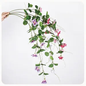 Künstliche Prunkwinde Rebe langer Zweig Kunstblume Heimdekoration Blumenarrangement