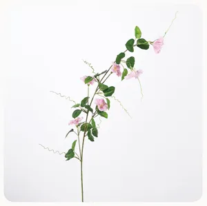 Künstliche Prunkwinde Rebe Falsche Blume Langer Zweig Heimdekoration Rosa Blumenanordnung