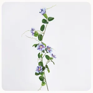 Künstliche Prunkwinde Rebe Falsche Blume Langer Zweig Heimdekoration Blumenarrang