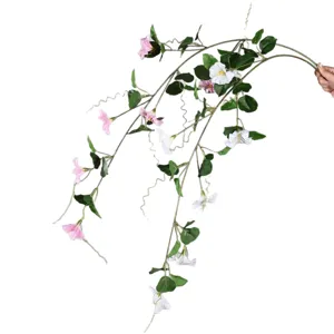 Künstliche Prunkwinde Rebe Blume langer Zweig Heimdekoration Blumenarrangement schön