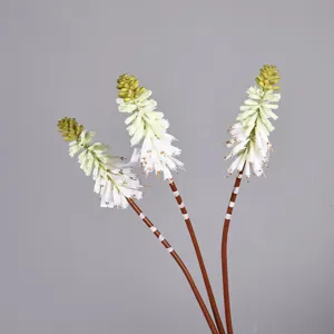 Künstliche Fackel Lilie Blumen für Heimtextilien und florale Dekoration grün weiß