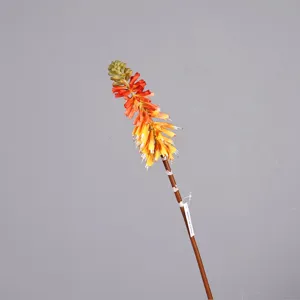 Künstliche Fackellilie einzelner Stiel Kunstblume für Heim Blumenarrangement Dekoration
