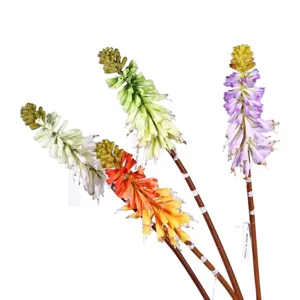 Künstliche Fackellilie Falsche Blüte farbiges Blumenarrangement Heimtextilien Requisiten.