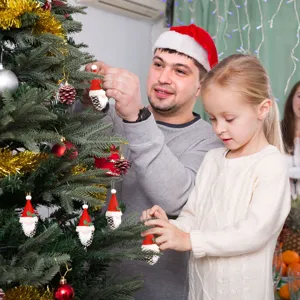 Ornamento di gnomo per albero di Natale simpatica bambola senza volto decorazione festa