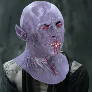 Halloween Latex Scary Mask Demon Vampire Cosplay Party Costume Prop Spooky Horror Party Decoration