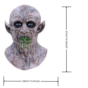 Halloween Scary Latex Mask Vampire Demon Cosplay Prop Creepy Zombie Fancy Dress Up 37cm