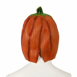 Halloween pumpkin latex mask horror cosplay party costume for festival holiday performance props