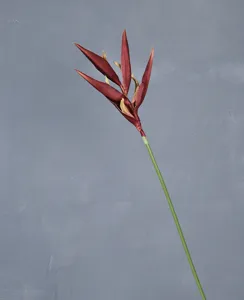 Tige de fleur tropicale artificielle d'oiseau de paradis pour décoration d'intérieur mariage