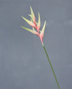 Détail de la tige de fleur d'oiseau de paradis artificielle pour décoration d'intérieur
