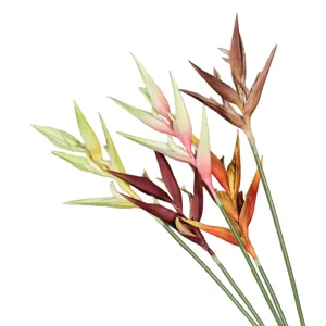 Artificielle Fleur de Paradis en caoutchouc souple Strelitzia pour déco de maison