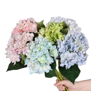 Bouquet di ortensie artificiali fiori di seta multicolori per decorazione matrimonio casa