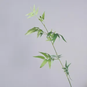 Artificial bamboo branch greenery plant for living room tea house zen home interior decor.
