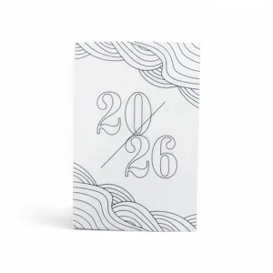 2026 Planner Coloring Calendar Creative Illustration Monthly Weekly Daily Planner Notebook Paper Office School Supplies