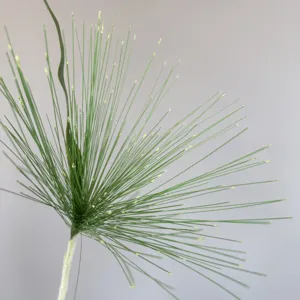 Artificial green plant fountain grass faux floral decor for home wedding forestry styling 1pc