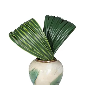 Artificial sword grass plant with ceramic vase for wedding floral arrangement decor