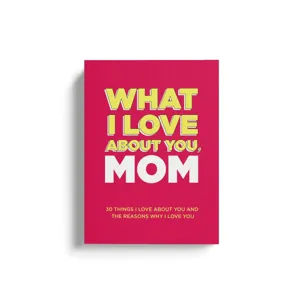 Fill in the blank journal book, special mother day gift, love you mom memory notebook.